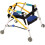 Adjustable Height Kids Walker with Foldable Aluminum Frame and FourWheel Mobility Support (Small) 1