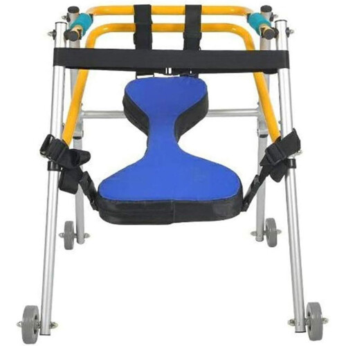 Adjustable Height Kids Walker with Foldable Aluminum Frame and FourWheel Mobility Support (Small) 2