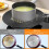 Induction Heat Diffuser Plate 28cm Aluminum Alloy Double Sided with Handle for Glass Cookware 2