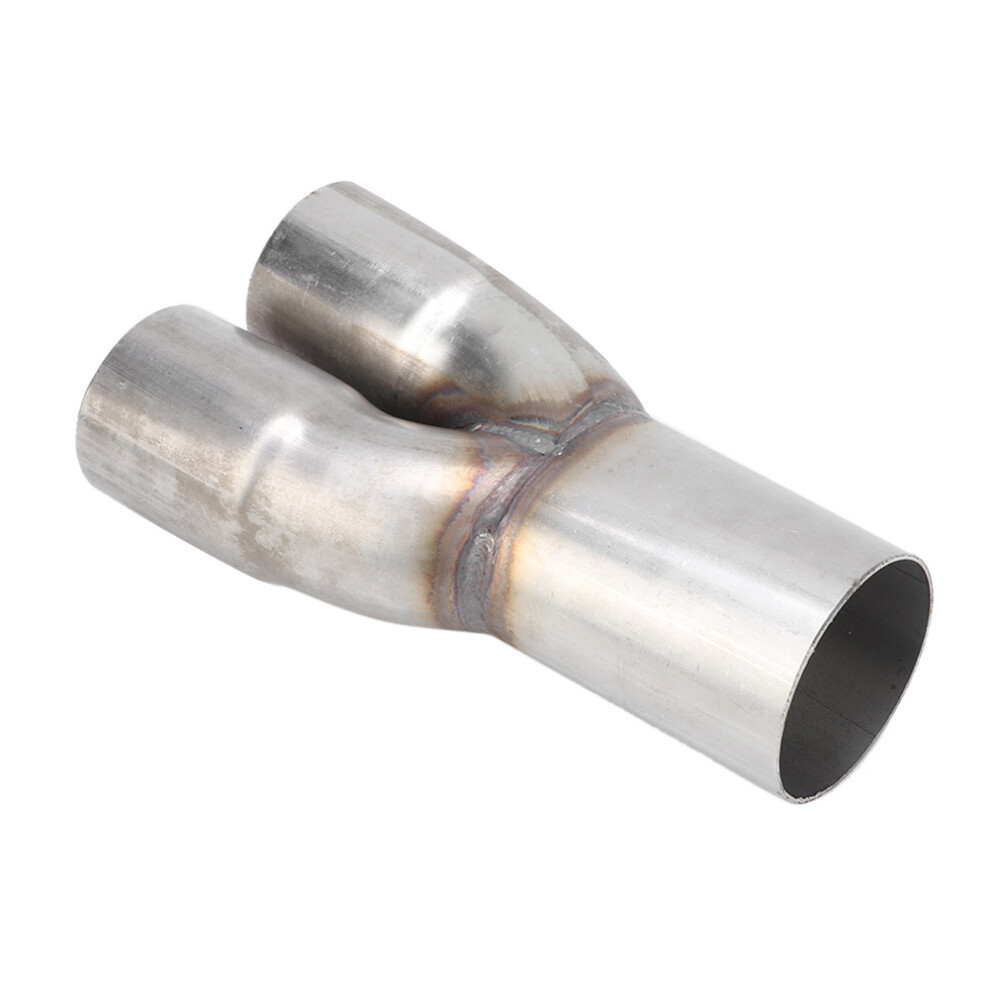 Stainless Steel Exhaust Pipe Collector 2In Double Inlet 2.5In Outlet 5021382861442