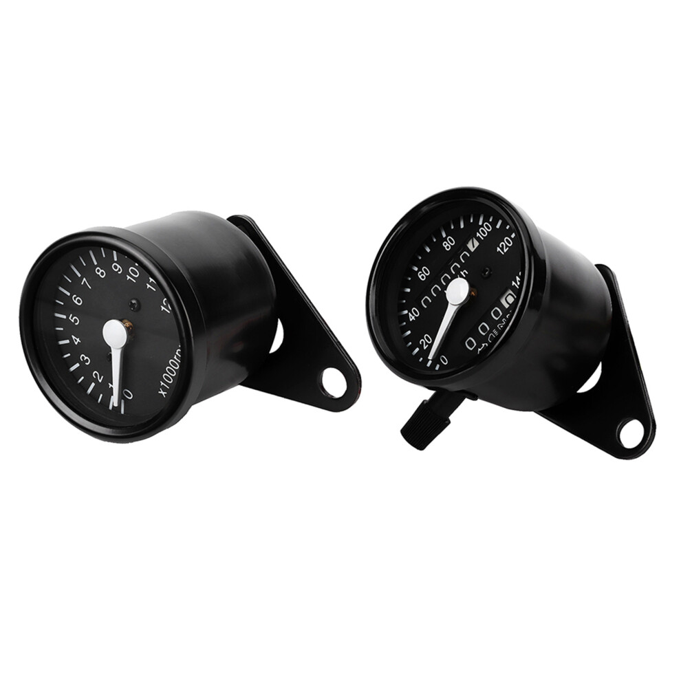 Mechanical Dual Tachometer Gauge For Cg125 Gn125 160X130mm Black 4321382861550