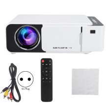 Pocket Size Mini Projector LED LCD Full Color 1080P Movie Theater On The Go Power Bank Powered Multi Interface Compatibility With Remote Control