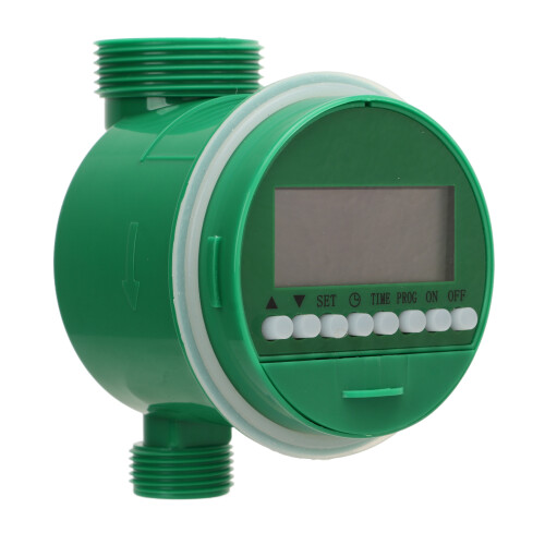 Waterproof Automatic Digital Electronic Home Water Timer, Solar Powered Intelligent Irrigation Controller With 16 Customizable Programs And Lcd 1