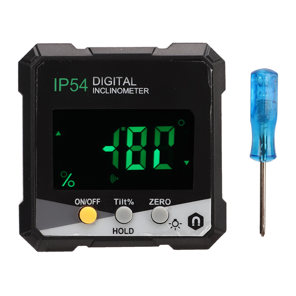 Advanced Digital Angle Gauge With Precision Measurement, Magnetic Base & Protractor Mode For Woodworking, Building & Automotive 9138057414462