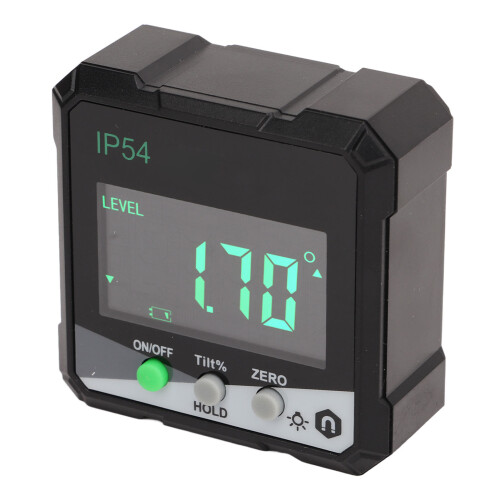 Inclinometer With Adjustable Height, Digital Angle Finder Magnetic Base High Accuracy Quick Charge Waterproof Multi Function Measuring Tool For 2