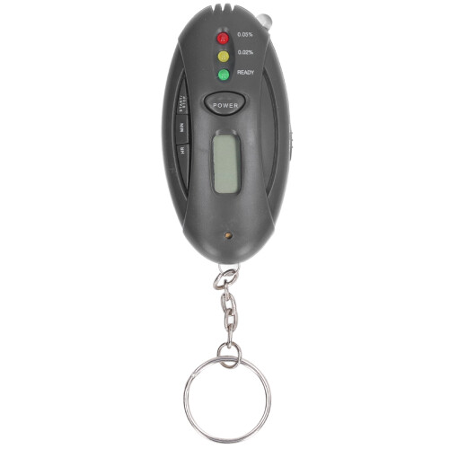 Keychain Breathalyzer Tester Advanced Semiconductor Oxide Sensor Rapid Alcohol Detection LCD Screen With Visual And Audible Feedback Compact Auto 2