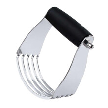 Stainless Steel Pastry Cutter and Heavy Duty Dough Blender with Ergonomic Soft Grip for Baking
