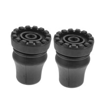 Trekking Pole Tips Rubber Caps AntiSkid Rounded Design Shockproof Covers for Hiking Sticks 2pcs