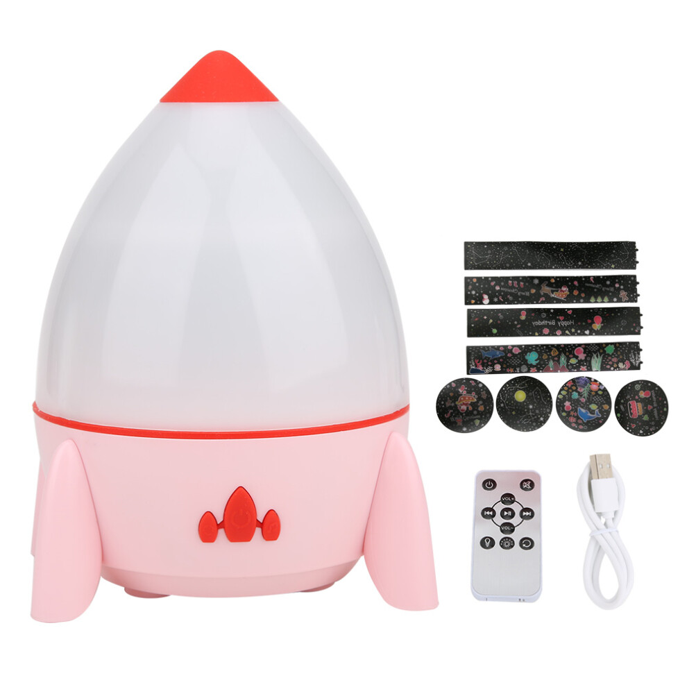 Music Sound Machine With Star Projector 360 Degree Silent Rotation Rechargeable Battery Dimmable Mode For Kids Bedroom Light