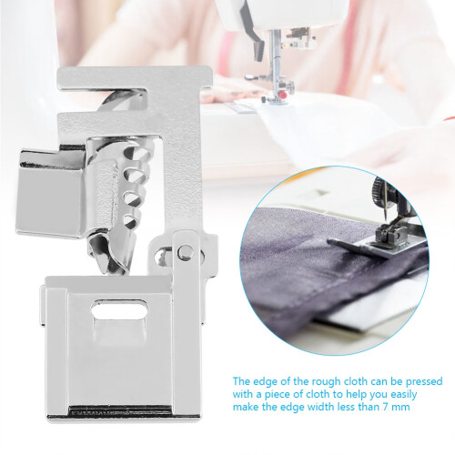 Artisan's Delight: Bias Tape Binder, Ruler With Guide, Hemming Projects, Suitable For Thin Fabric Serging Stitch 2