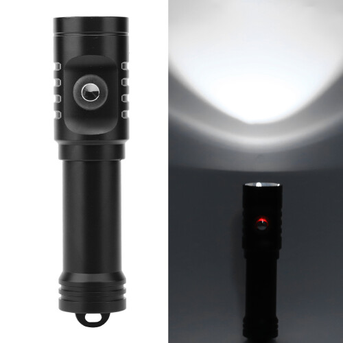 Powerful LED Flashlight, Durable Waterproof And Quick Response Underwater Light For Snorkeling With USB Rechargeable System And Three Lighting Modes 1
