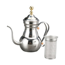Stainless Steel Gooseneck Coffee Pot with Filter, Middle East Style, Ergonomic Long Spout for Brewing