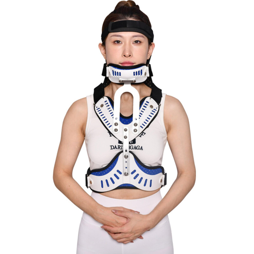 Adjustable Cervical Thoracic Orthosis Neck and Chest Brace with Ergonomic Support and Breathable Comfort