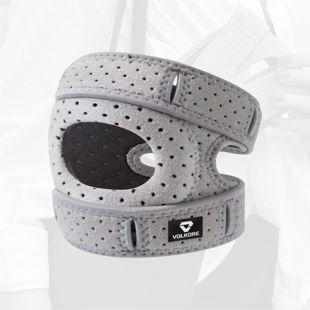 Knee Brace with Side Stabilizers and Gel Pad for Pain Relief, Adjustable Patella Support