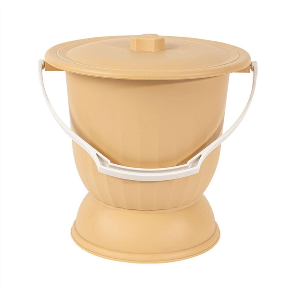 Portable Urinal with OdorReducing Lid and Handle for Elderly Travel Camping Bedside Commode