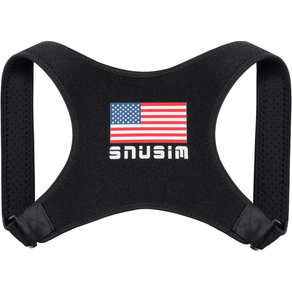 Posture Corrector and Back Brace with Adjustable Ergonomic Support for Upper Lower Back Neck Shoulders