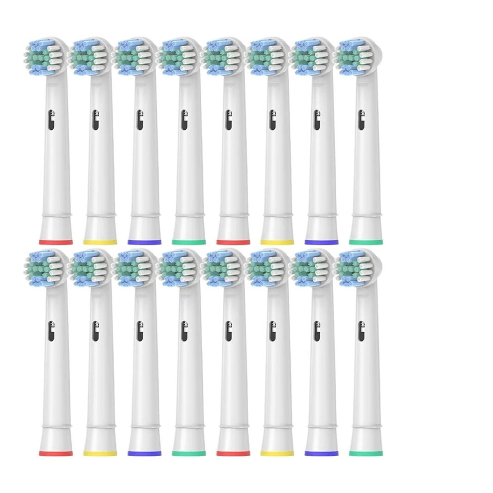 Electric Toothbrush Replacement Heads 16 Pack Soft Bristles SnapOn Compatible with Oral Cleaning