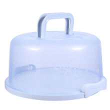 Round Cake Carrier with Airtight Locking Lid Transparent Cover AntiSkid Base for Cupcakes Cookies