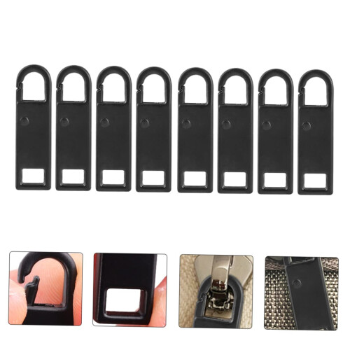 8Pcs Zipper Pull Replacement Tabs for Quick  on Bags Backpacks Luggage and Jackets 2