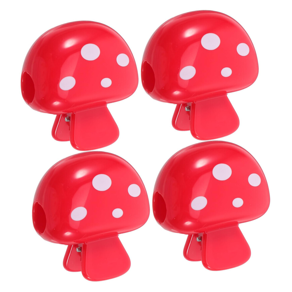 Toothbrush Travel Case Set with DustProof Mushroom Design Durable Plastic Covers for Camping