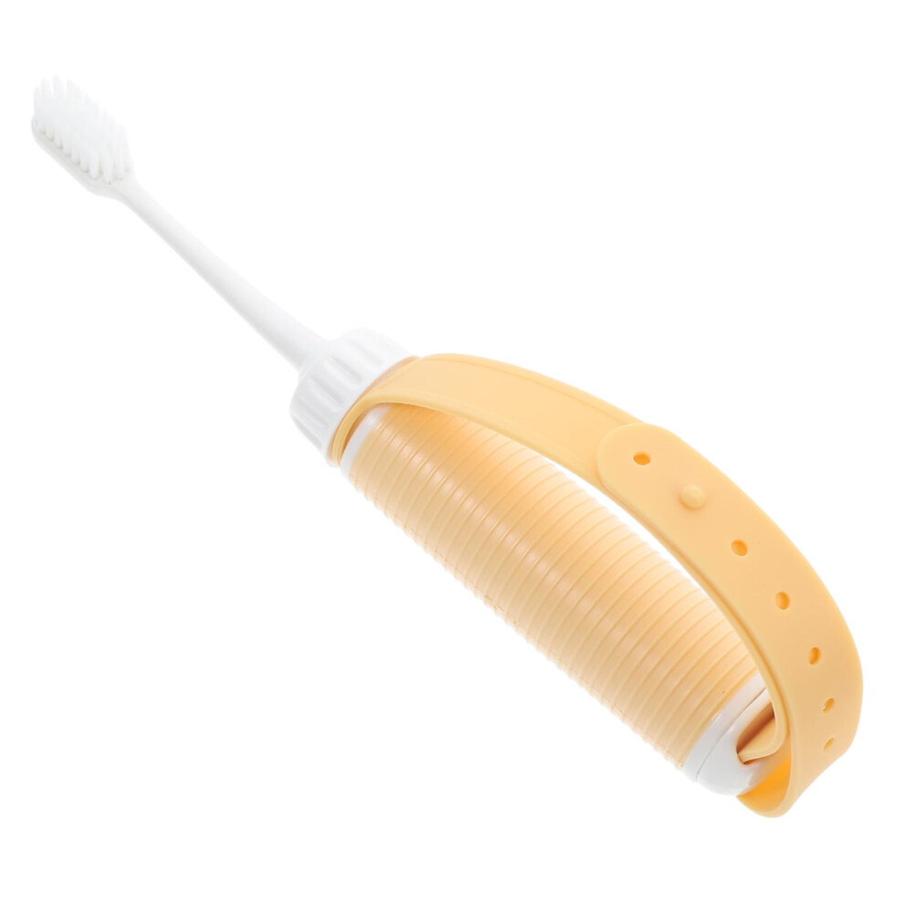 Silicone Toothbrush for Seniors with Ergonomic EasyGrip Handle and Gentle Flexible Bristles