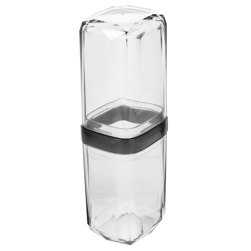 Travel Toothbrush Holder with Cup, Portable Toothbrush and Toothpaste Case for Camping