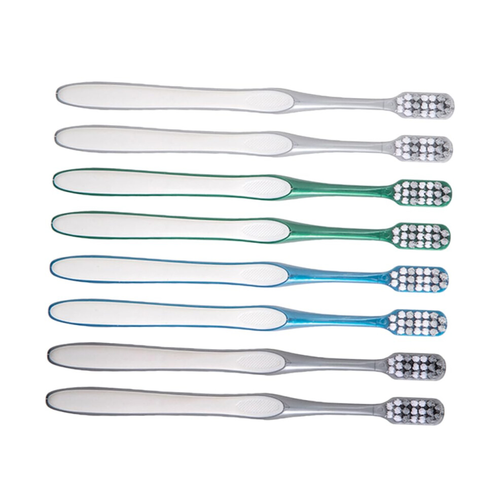 Manual Toothbrush Bulk Pack for Men, Firm Bristles Deep Cleaning, TravelFriendly Comfort Grip
