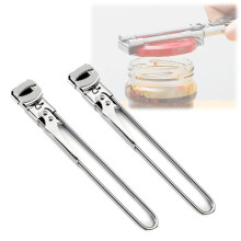 Jar Opener for Weak Hands, Adjustable Stainless Steel Lid Remover for Large and Small Jars (2pcs, 9in)