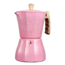 Moka Pot Stovetop Espresso Maker with Pressure Extraction and Heat Resistant Handle
