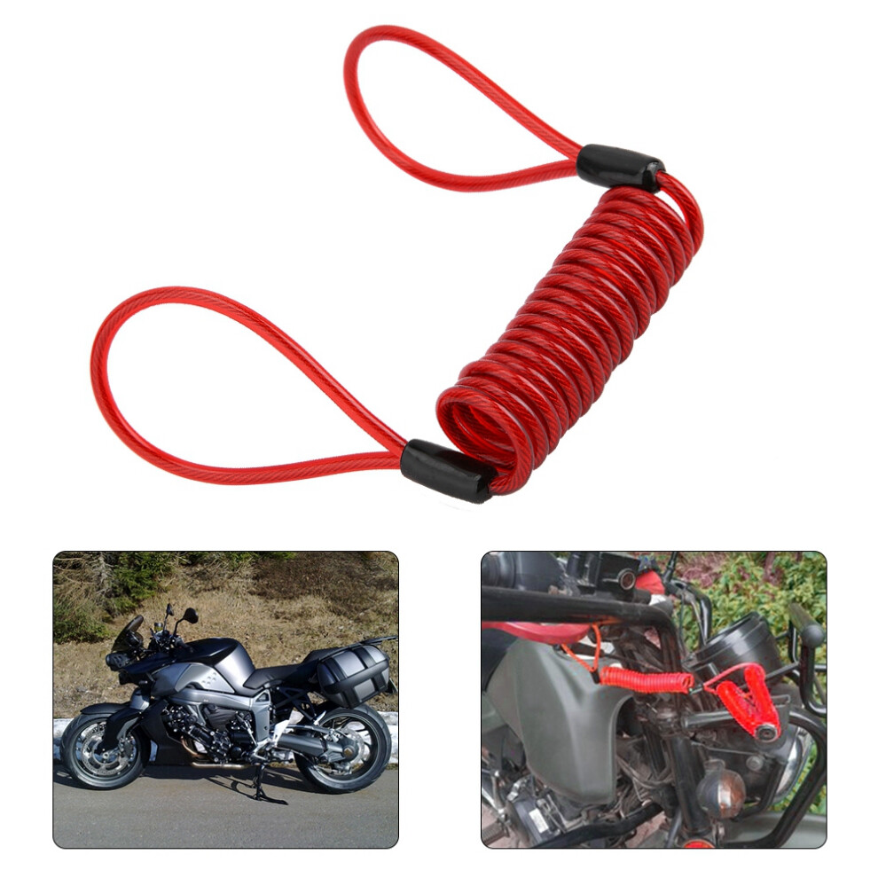Motorcycle & Bicycle Safety: Pvc Anti-Theft Disc Brake Reminder Cord Red 3401382865800