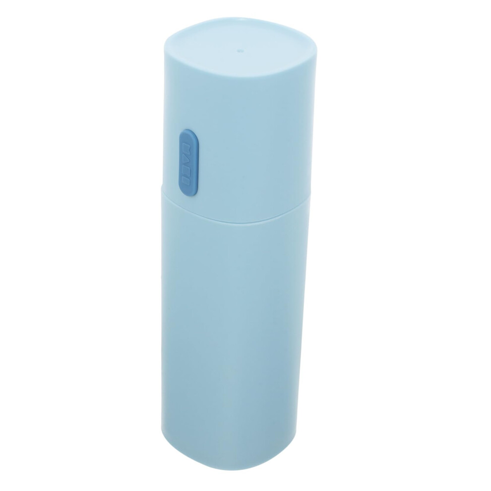 Travel Toothbrush Case with Toothpaste Holder, Compact DualUse Gargle Cup for Travel