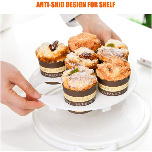 Plastic Cake Carrier with Lid and Handle, Secure Lock, Cupcake Holder for Easy Transport 1