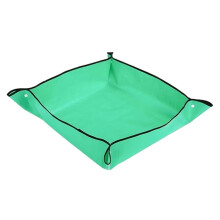 Plant Repotting Mat 35x35cm Foldable Mess Square Gardening Tray for Indoor Transplanting