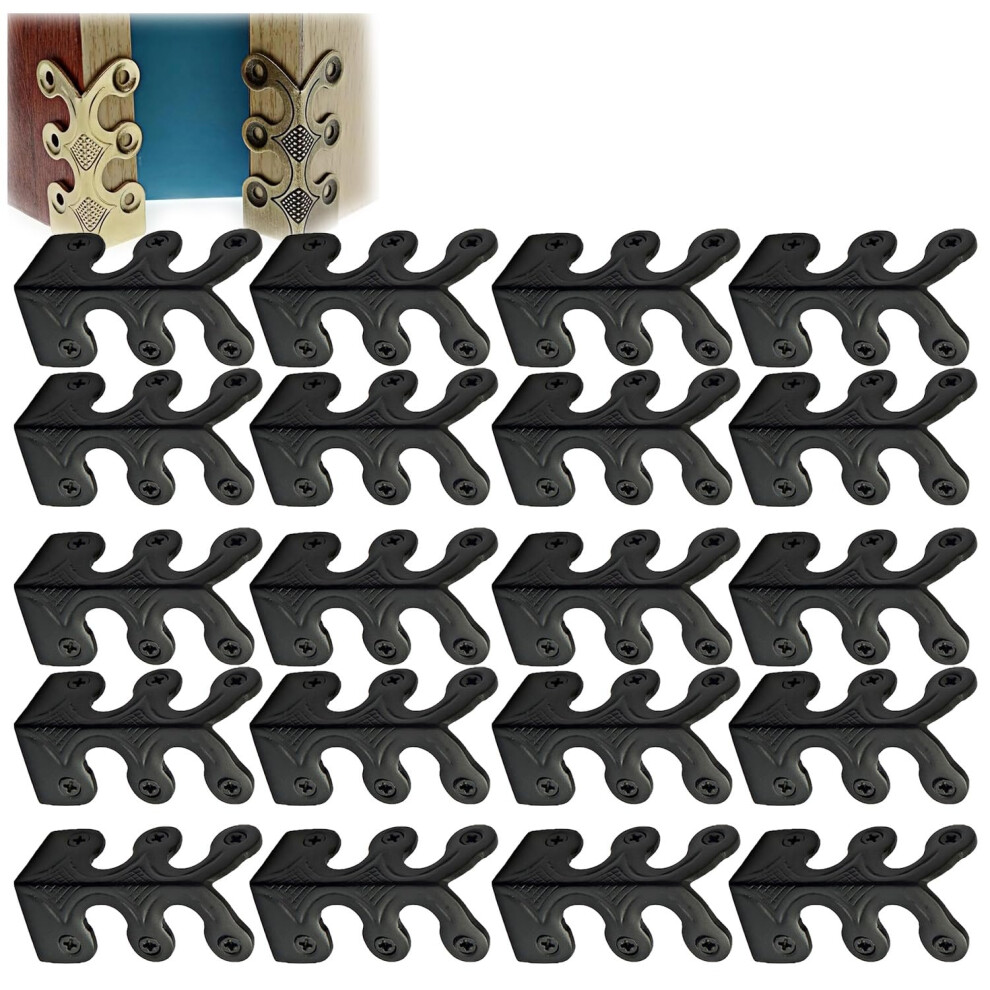 Vintage Brass Baseboard Corner Protector 20pcs Rustic Edge Guard for Skirting Board and Furniture