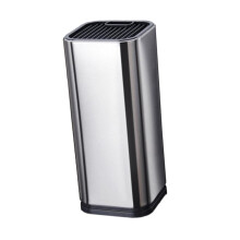 Kitchen Knife Block Stainless Steel with Slots MultiSlot Countertop Organizer AntiSlip Base Rustproof