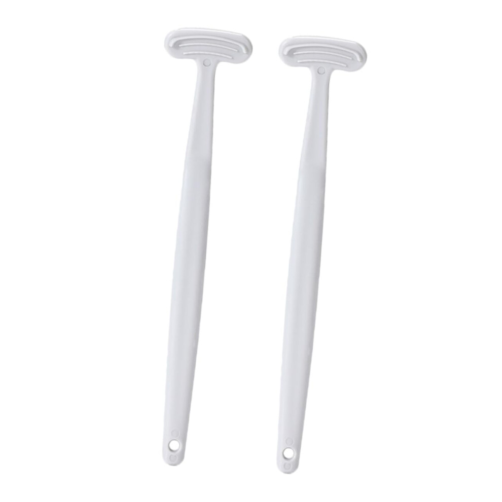 Tongue Cleaner Set Food Grade Silicone Tongue Scraper for Adults Bad Breath Relief 2 Pack