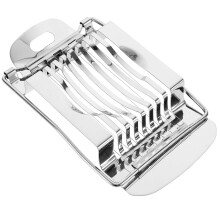 Heavy Duty Stainless Steel Egg Slicer with Precision Cutting Wires for Home and Restaurant Kitchens