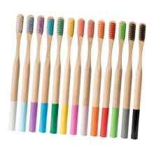 4pcs Bamboo Toothbrush with Soft Bristles Ergonomic Grip for Adults Travel and Home Purple