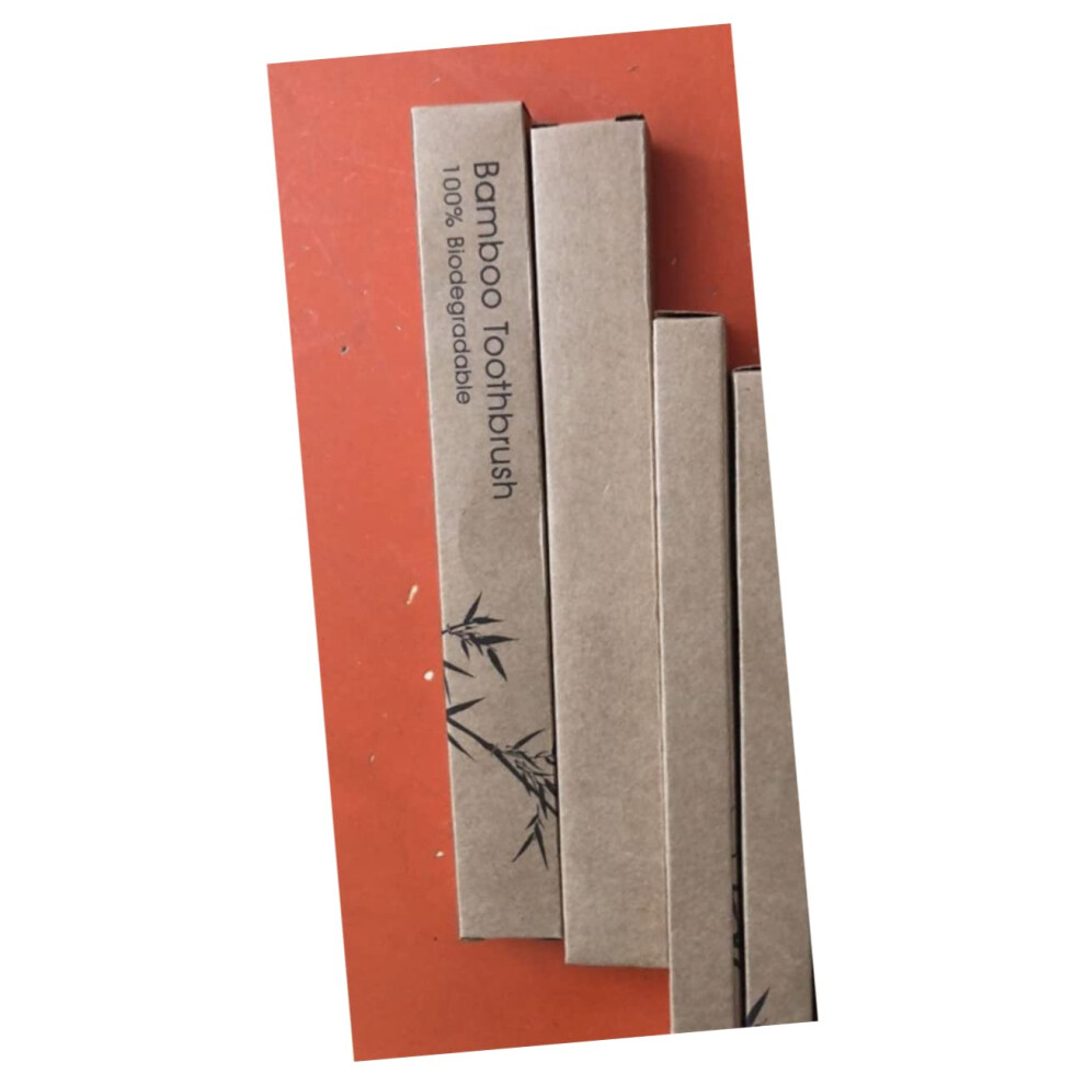 Bamboo Toothbrush Set with Soft Bristles, Eco Friendly ColorCoded Handles and Travel Holder