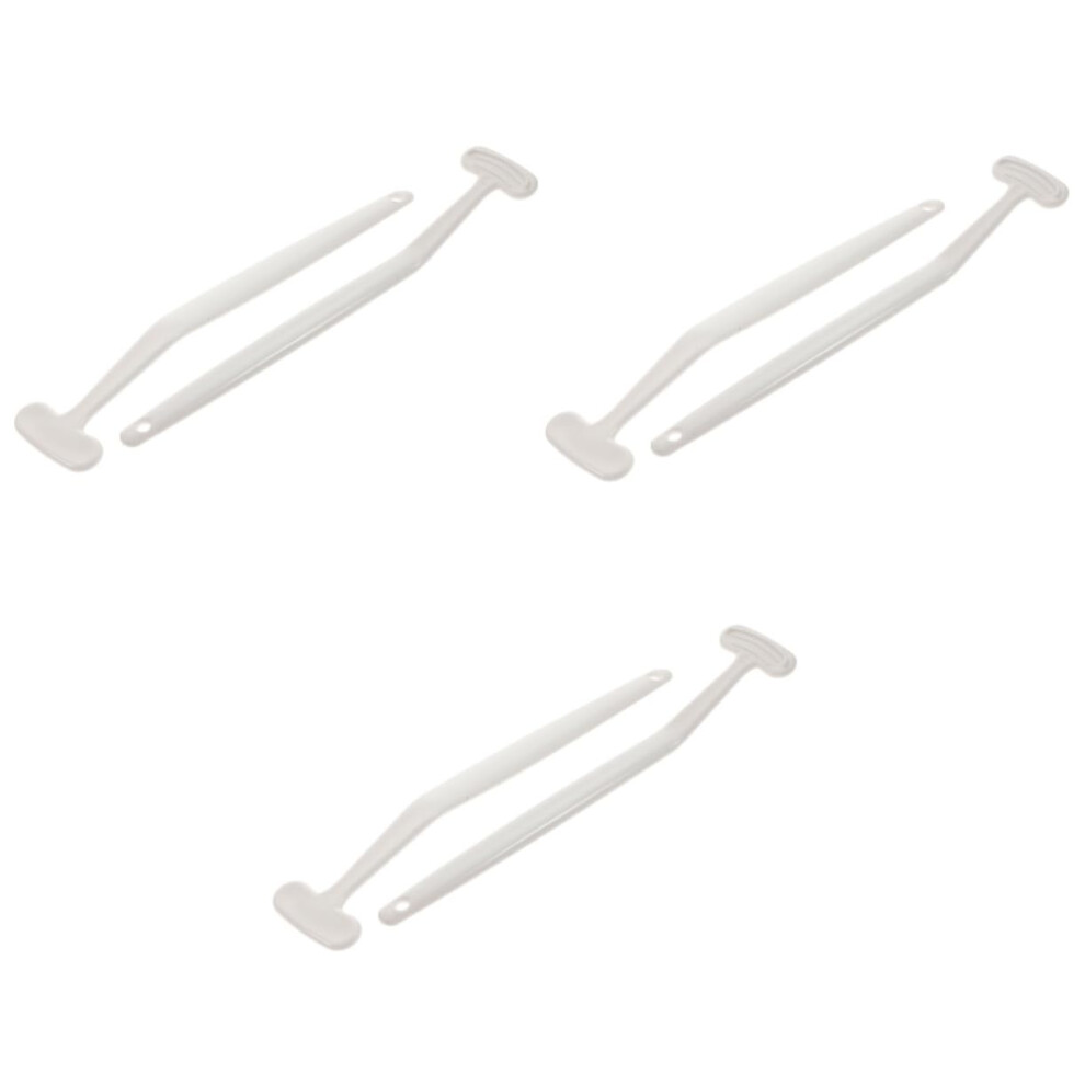 6pcs Tongue Cleaner Brush Set for Bad Breath Removal with Ergonomic Angled Head for Adults