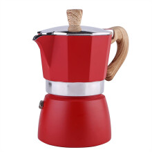 300ml Aluminum Moka Pot Stovetop Espresso Maker with SlipProof Design and AntiScald Handle