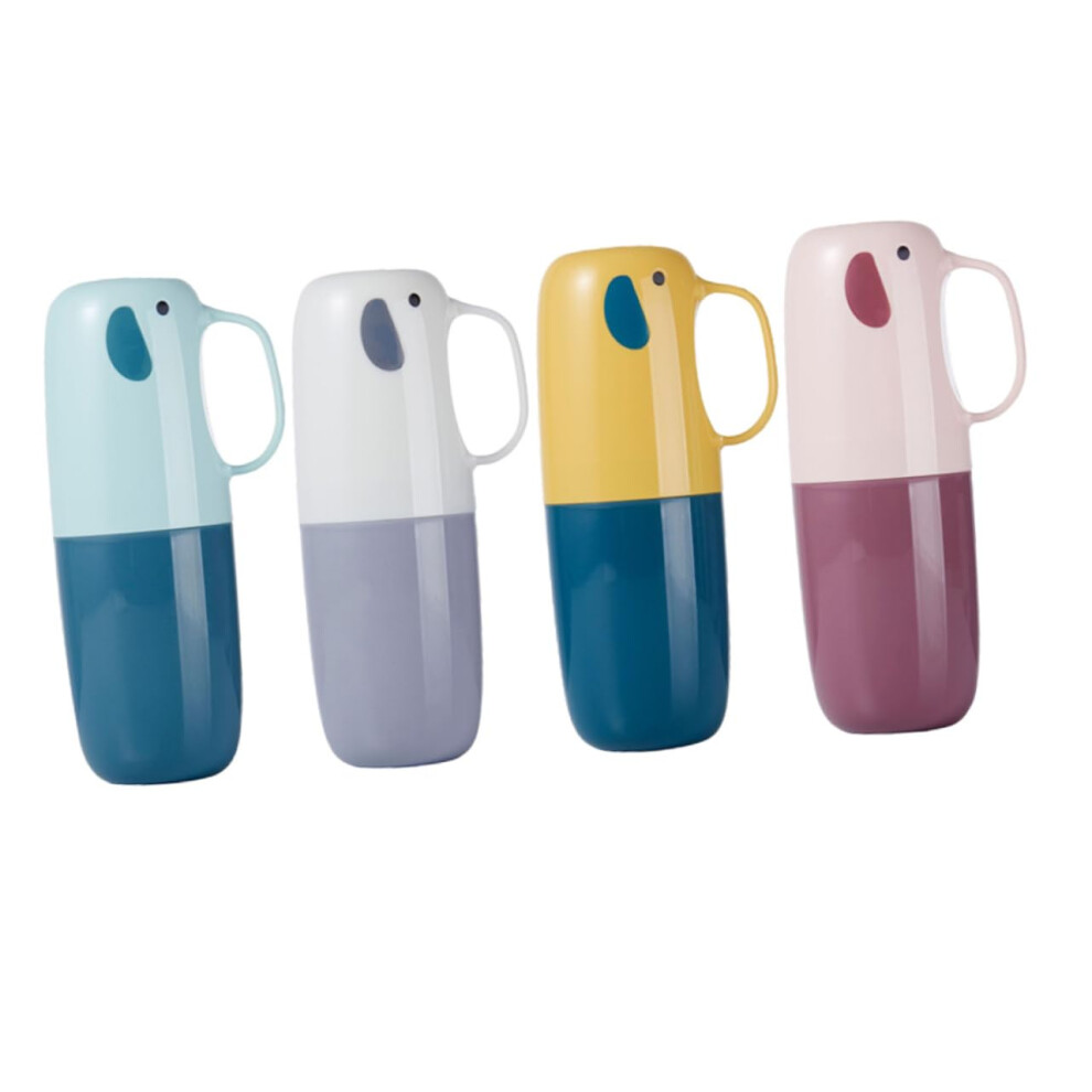 Travel Toothbrush Holder and Cup Set, Durable PP Case for Camping, Gym and Trip, 4 Pack