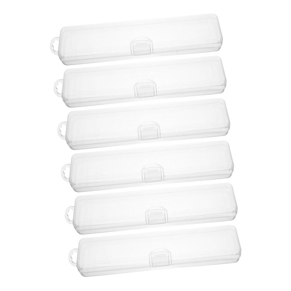 Travel Toothbrush Case Set with Lid, Compact Durable Holder Fits Most Toothbrushes for Travel