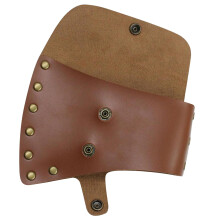 PU Leather Axe Sheath Hatchet Cover with Secure Snap for Camping and Woodworking 6.1x4.3 in