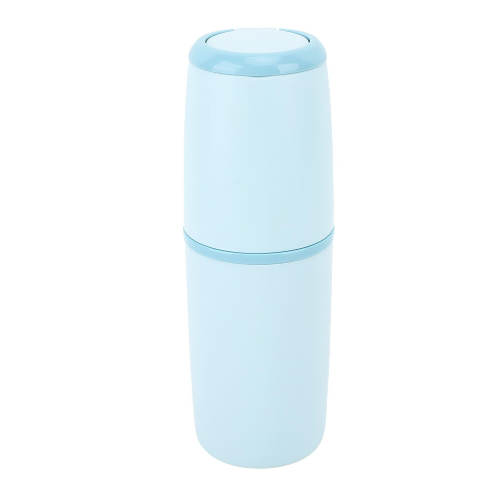 Light/Blue Travel Toothbrush Case Set With Hygienic Protection And Durable Compact Holder For Trips