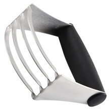 Stainless Steel Pastry Blender and Dough Cutter with NonSlip Grip for Flaky Biscuit Baking