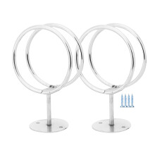 Hair Dryer Support Wall Mounted Hair Dryer Storage Rack Salon Style Stainless Steel Strong Load Bearing For Professional And Home Use