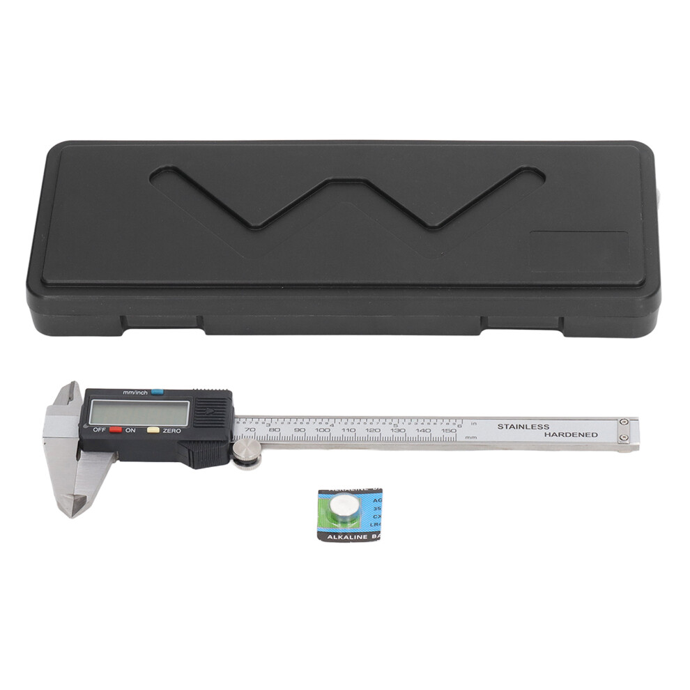 Lcd Digital Caliper Measuring Tool Stainless Steel Precision Smooth Sliding Mechanism Large Display Two Jaw Types Probe Depth Measurement Inch Metric 9138057588774