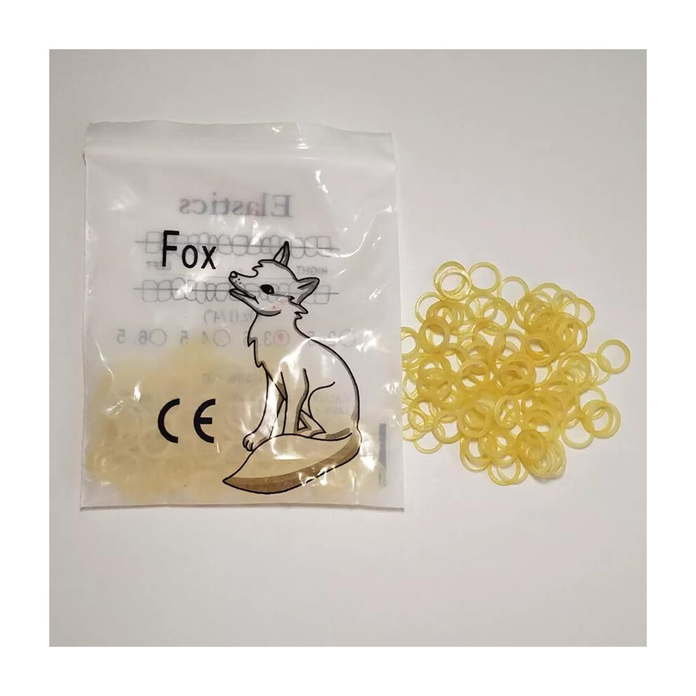 100pcs 1/4 Inch Orthodontic Elastics Dental Rubber Bands for Braces Reliable Force Delivery