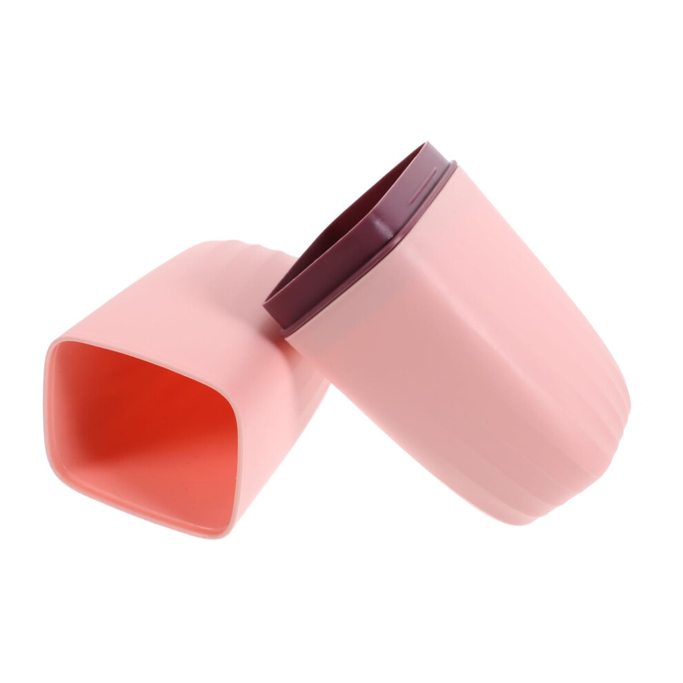 Travel Toothbrush Case with Cup, Compact Airtight Holder with Ventilation for Travel and Bathroom